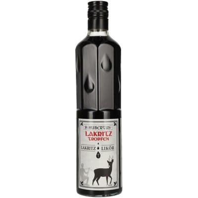 Sint-Hubertuslikeur St. Hubertus LAKRITZ Tropfen Lakritz-Likör 16% Vol. 0,5l
