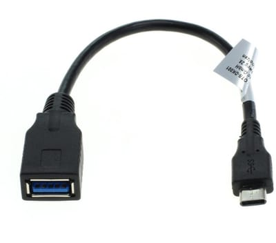OTG kabel - USB C naar USB A 3.0 - Zwart