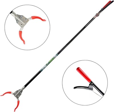 Synx Tools Afvalgrijper voor zwerfvuil Multigrijper met lange steel - 110cm - afval grijper - Grijparm - zwerfvuilgrijper - Vuilnisgrijpers
