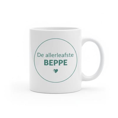 De Allerliefste Beppe – Liefdevolle Quote Koffiemok 330 ml | Hartverwarmend Cadeau voor Oma