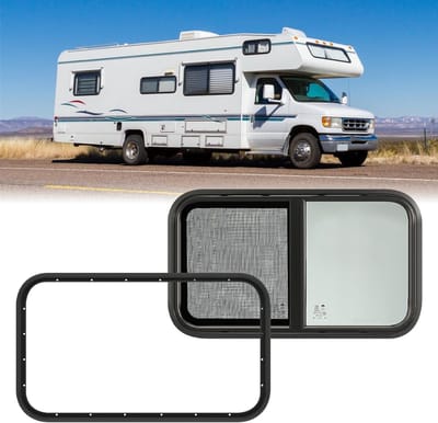 Caravan Zijraam voor Campervans en Motorhomes, Getint Schuifraam, 700 x 400 mm, Ideaal voor Trailers en Campers