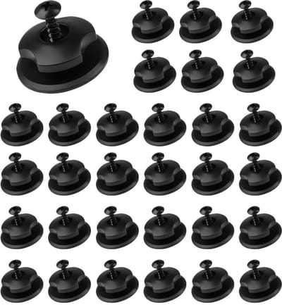 Dailygoods- Zeildoekhaken Pakket van 30 - Robuuste Zeildoekknopen - Bevestigingshaken - Kunststof - Geschikt voor Trailers - Optimale Positie