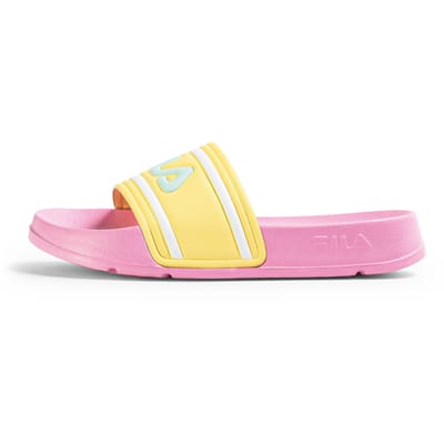 FILA Morro Bay Slipper Kids Prism Pink / Italian Straw Maat: 28 | Outlet | Unisex | Geel
