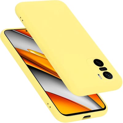 Cadorabo Hoesje geschikt voor Xiaomi Mi 11i / POCO F3 in LIQUID GEEL - Beschermhoes gemaakt van flexibel TPU silicone Case Cover
