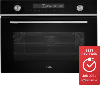 ETNA CM450ZT - 50 liter - oven met magnetronfunctie - LED verlichting - Kindererslot - Klapdeur - Draaiknoppen en tiptoetsen - 24 uurs tijdsaanduiding