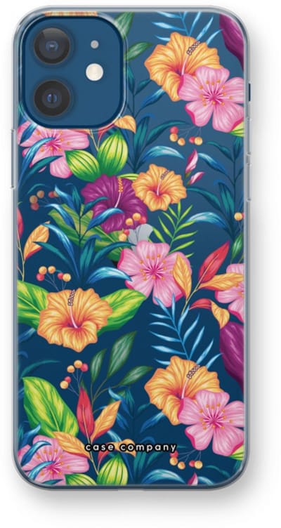 Case Company® - Hoesje geschikt voor iPhone 12 hoesje - Tropisch 2 - Soft Cover Telefoonhoesje - Bescherming aan alle Kanten en Schermrand