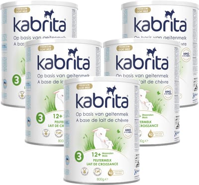 Kabrita 3 Peutermelk Multipack - Geitenmelk Flesvoeding vanaf 12 maanden - 5x800g - voordeelverpakking