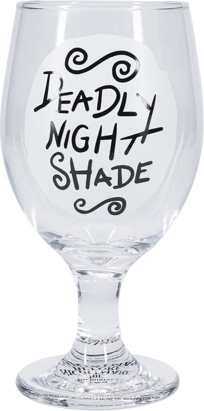 Nightmare Before Christmas Glow in the Dark Glass – Officieel Gelicentieerde Deadly Nightshade Beker voor Halloween & Jack Skellington‑Fans, 350 ml- Paladone