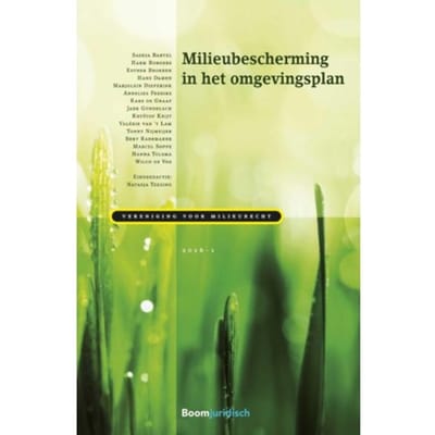Milieubescherming In Het Omgevingsplan - Vereniging Voor Milieurecht