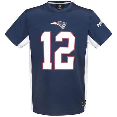 NFL Team Kleding New England Patriots Brady 12 Heren T-shirt