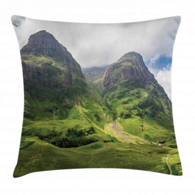 ABAKUHAUS Schotland Kussenhoes – 50x50 cm – Bedrukt aan beide zijden – Rits