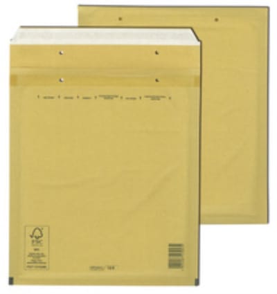 MAILmedia Luftpolster-Versandtaschen, Typ A11, braun, 8 g Außenmaße: 120 x 175 mm, Innenmaße: 95 x 165 mm (411007)