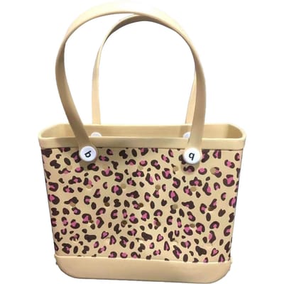 Sac à main EVA de rangement pour femmes Design à trous Sac de plage décontracté pour sport de plein air Shopping Voyage Blanc Small kaki