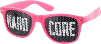 LOUD AND CLEAR® - Zonnebril - Festival Bril - Feestbril - Bril - HARDCORE - Roze