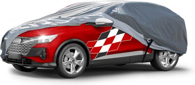 Walser Premium Dekzeil voor auto All Weather Plus - autozeil volledige garage Maat 9 SUV/VAN grijs