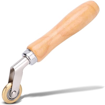Dailygoods- Naadroller Messing - Waterdichte Roller - Dakbedekking Aandrukwiel - Ergonomische Handgreep - Duurzaam Materiaal - Voor Membraannaden - Handroller