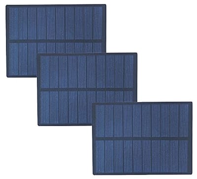 Set van 3 Mini Zonnepanelen 1,3 W 5 V voor DIY Projecten, Camping en Buitenactiviteiten