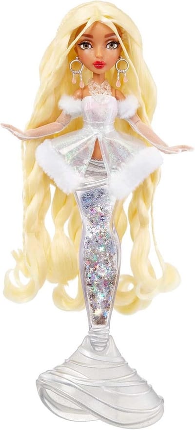 Winterse Sirene Pop Fashion Doll met Kleurveranderende Vin en Glitters