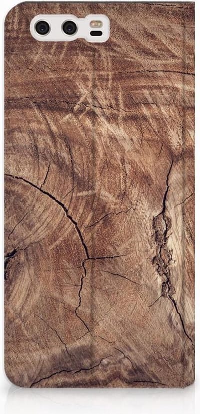 Huawei P10 Plus Book Wallet Case Tree Trunk