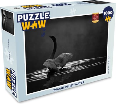 Puzzel Zwaan in het water - Legpuzzel - Puzzel 1000 stukjes volwassenen