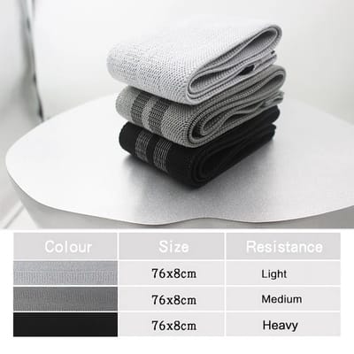 Weerstandsband - resistance band - billen uitbreiding - booty band - sport apparatuur - fitness elastiek - stretch elastiek - rubber - medium resistance level - anti slip - ATHLIX