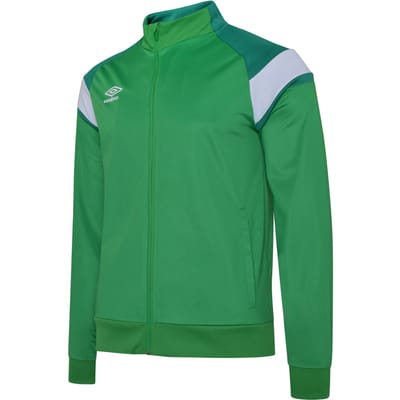 Umbro Gebreide jas voor kinderen (Smaragd/Lush Meadows/Brilliant White)