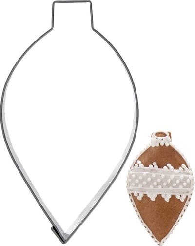 Koekjessnijder Edelstaal Kerstbal 9 cm - Vormen - Uitsteekvorm - Cookie - Cutter - Uitsteekvormpjes - Koekjes - Bakken