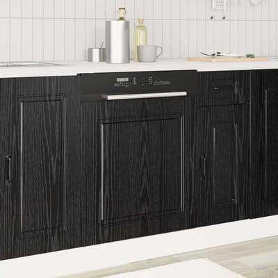 vidaXL - Vaatwasserpaneel - Kalmar - Zwart - Eiken - 60 - x - 1,5 - x - 57 - cm