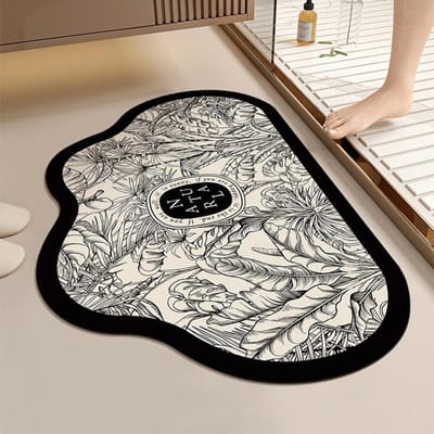 Wolk Badkamermat Toilet Zacht Diatomeeënaarde Sterk Vocht absorberend Voetmat Toiletdeur Antislipmat Sneldrogende Mat 60*90CM