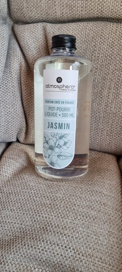 Navulling  geurstokjes of huisparfum 500ml Geur  Jasmijn Le Comptoir de la Bougie
