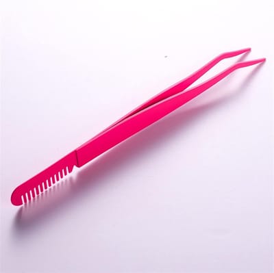 Precisie Pincet - Haar Pincet Wimpers - Wimper Extensions - Roestvrij Staal - 1 Gram - Zilver Rosé Goud