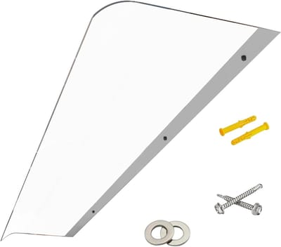 Voordeur Luifel - Terras Overkapping - Huis Beschermen - UV Regen Sneeuwwerend - 39.9 x 39.9 cm - Transparant