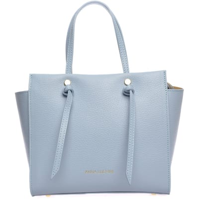 Anna Luchini Turquoise Rundleer Tas