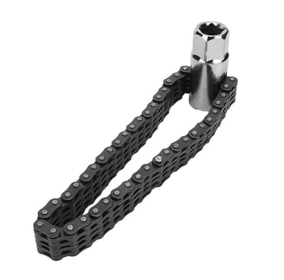 Dailygoods- Oliefiltersleutel Zware Kettingtype - Universele Auto Reparatie Tool - Chroom Vanadium Staal - Slijtvast - Eenvoudig in Gebruik - Verbeterde Grip - Oliefilter Sleutel
