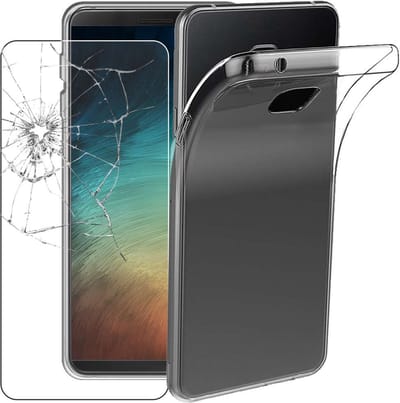 ebestStar - Hoes geschikt voor Wiko Ridge Fab 4G, Back Cover, Beschermhoes anti-luchtbellen hoesje, Transparant + Gehard Glas