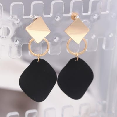 Nieuwe Modieuze Statement Oorbellen Groen Wit Rood Geometrische Hangende Oorbellen voor Vrouwen Punk Metalen Oorbel Trendy Sieraden Elegant