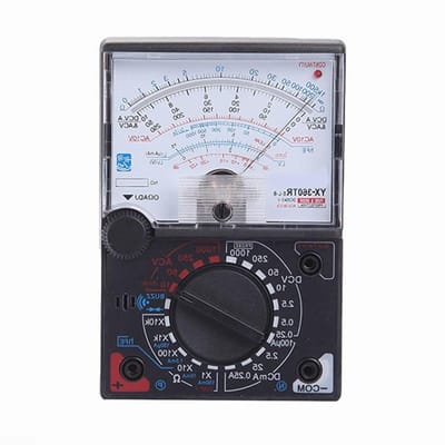 Digitale Multimeter - Elektrische Tester - Elektrische Metingen - Continuïteitstest met LED - 15 x 10 x 4 cm - Zwart
