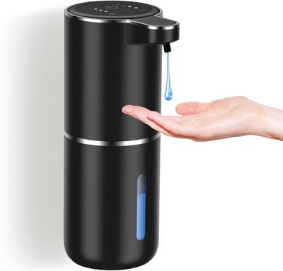 Automatische Zeepdispenser - Sensor Dispenser - Hygiënisch Wassen - Contactloos Doseren - 380 ml Capaciteit - Zwart