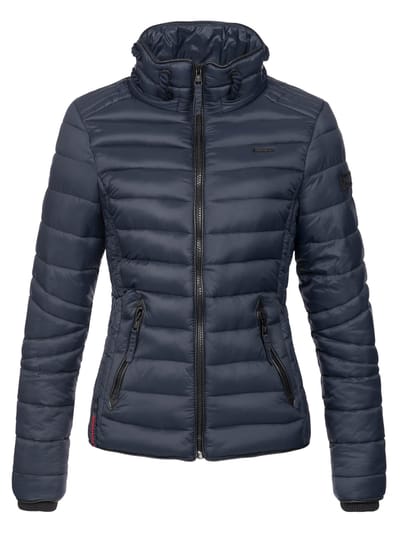 Navahoo Dames Gewatteerde Jas Lulana – Licht, Trendy & Afneembare Capuchon