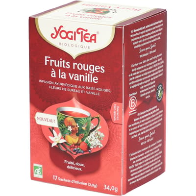 Yogi Tea Berry Vanilla Bio - Biologische Kruidenthee met Zoete Bessen en Vanille voor Een Fruitige en Romige Thee-ervaring