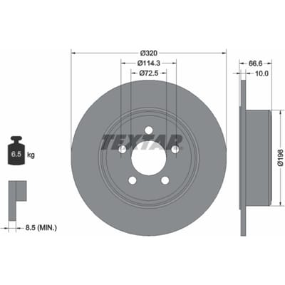 Remschijf TEXTAR 92234803