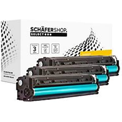 Schäfer Shop Select toner, vervangt HP 125 (CF373AM), multipack, cyaan, magenta, geel