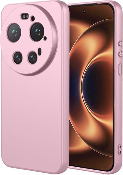 MobyDefend Hoesje - Geschikt voor Xiaomi 17 Ultra - Matte Siliconen Backcover - Licht Roze