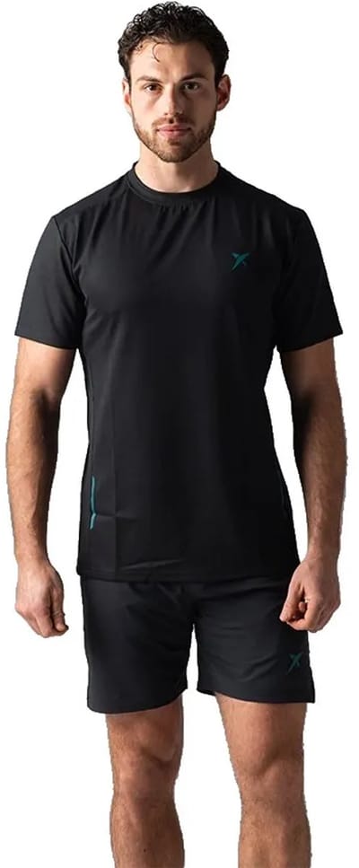Drop Shot Sanz Performance T-shirt Met Korte Mouwen Zwart S Man