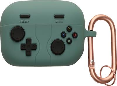 kwmobile Hoes geschikt voor Sony LinkBuds S - Siliconen cover voor oordopjes in groen / zwart - Gameconsole design