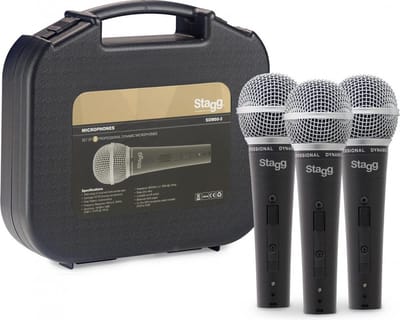 Stagg SDM50-3 set van 3 dynamische micro's