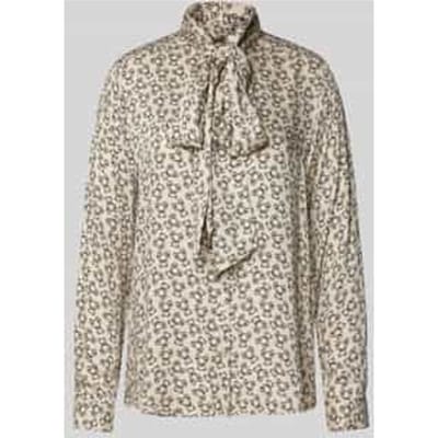 Slim fit blouse met strikdetail