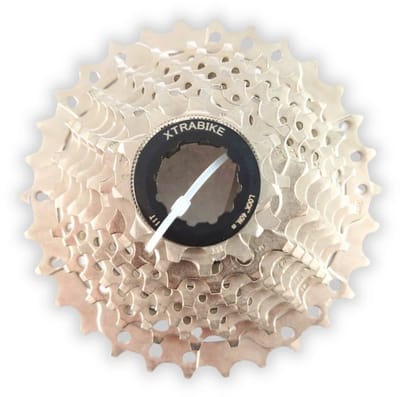 Xtrabike Cassette - 9-Speed - 11-30T - Shimano/SRAM Compatibel - MTB & Trekking Fietskrans - Zilver