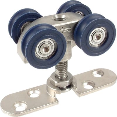 Henderson S120 Soltaire 120 schuifdeurpakket 120 kg RVS met nylon wielen C21.00630