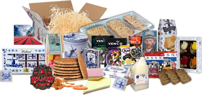 Hollandse Lekkernijen XL - Cadeaupakket met Snoep, Koek, Chocola en Hollandse cadeautjes - Holland souvenir - Snoeppakket - Venco - stroopwafels - Holland pakket